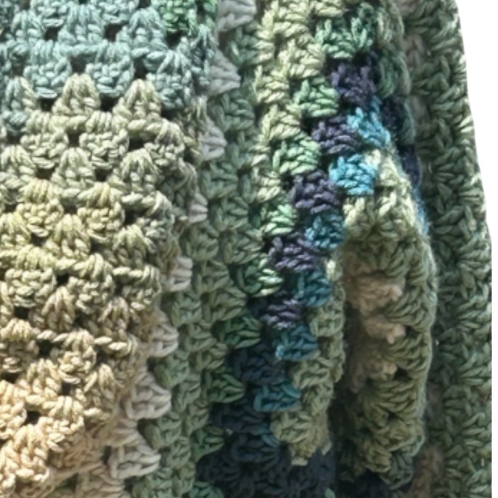 Green&Blue Women’s Cardigan&Infinity Scarf - Picture 7 of 7